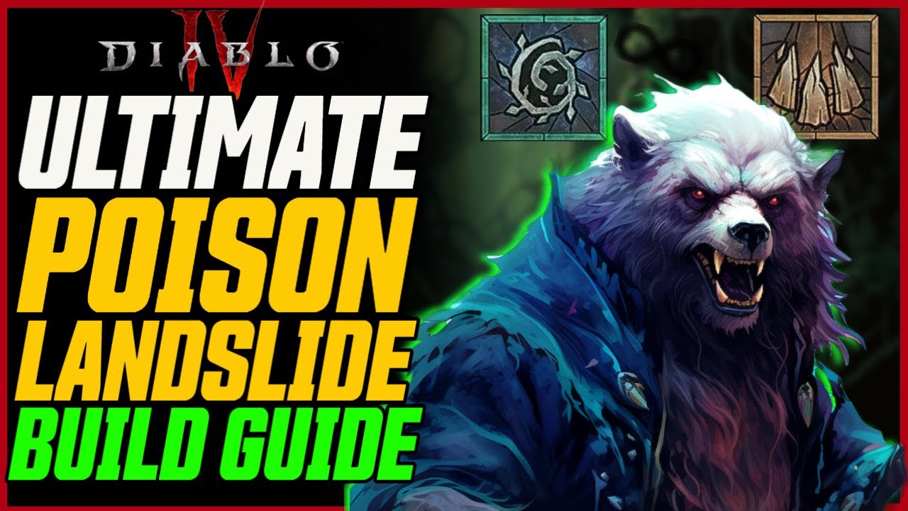NEW BEST DRUID BUILD! (NO UNIQUES!) // Diablo 4 Poison Landslide (Plague Shifter) Druid Build Guide