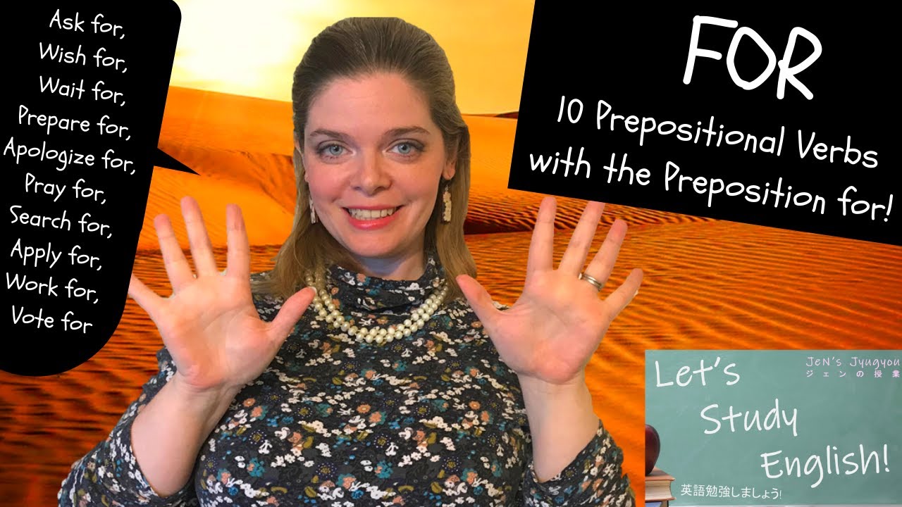 FOR: 10 Common Verb Collocations with For to Increase English Fluency! Prepositional Verbs with For!