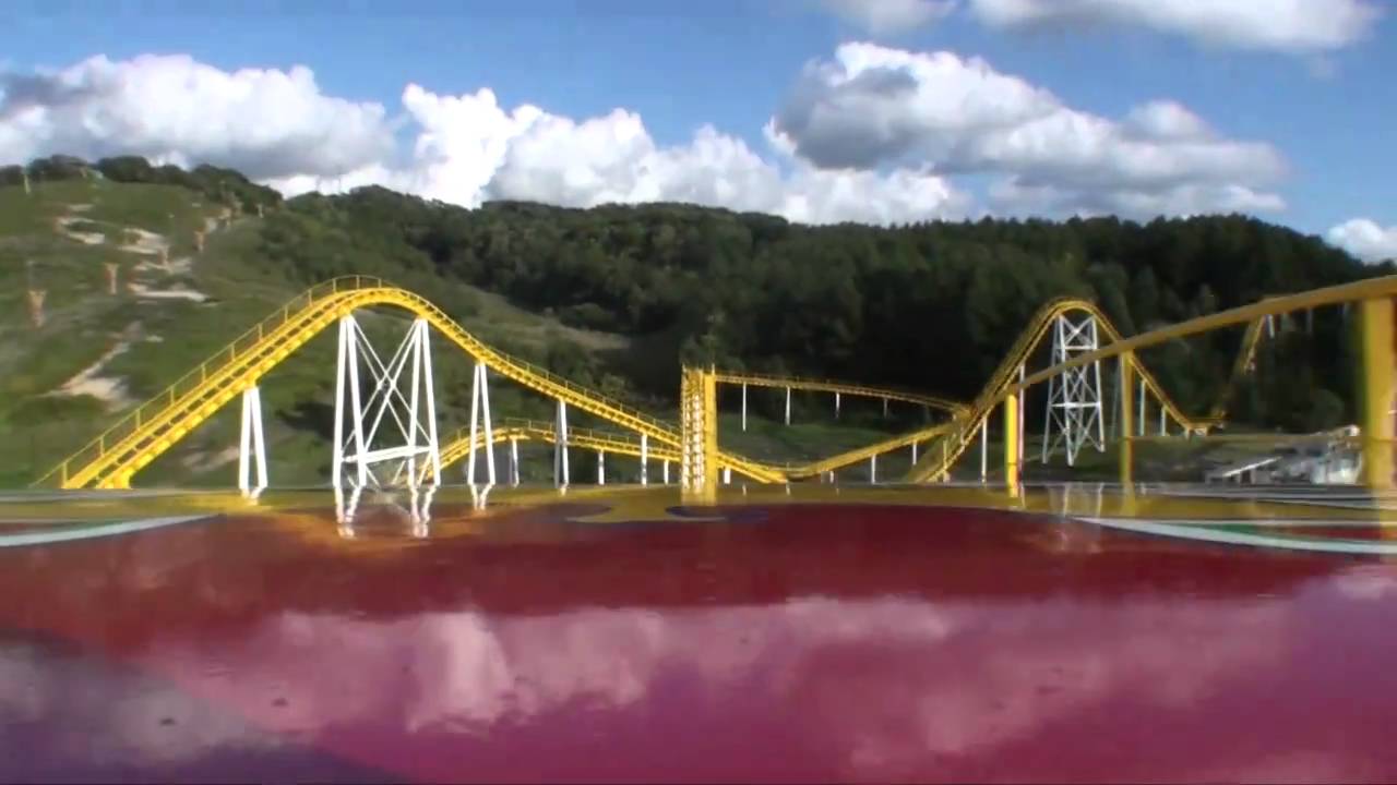 Big Boom GO ON Roller Coaster Front Seat POV On-Ride Hokkaido Mitsui Greenland Japan