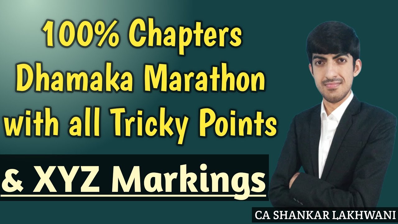 All Chapters Dhamaka Marathon with 100% Tricky Points in just 6.5 Hours I CA Final Audit