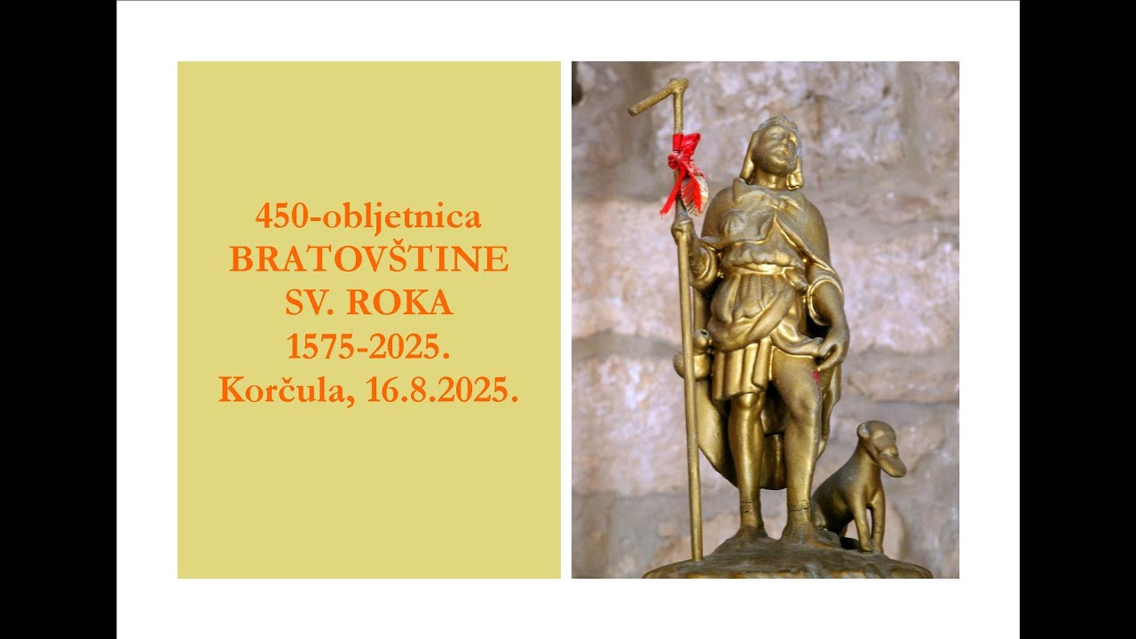 450. obljetnica bratovštine sv. Roka u Korčuli