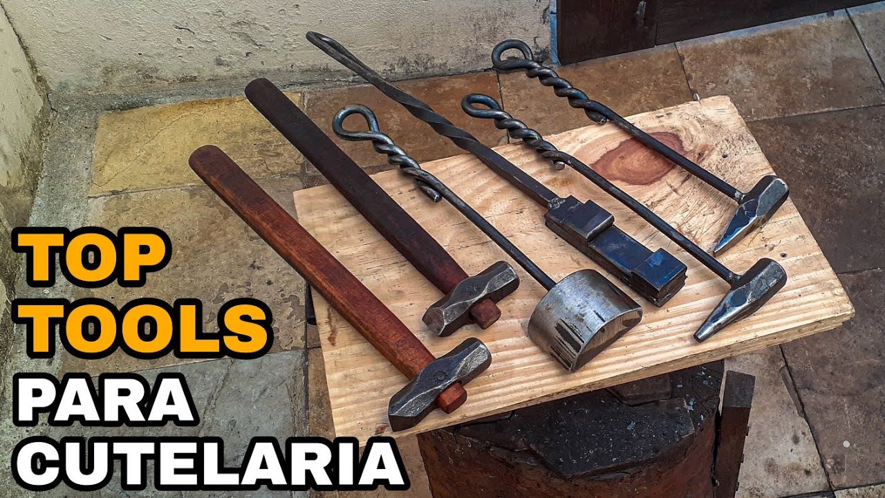 FORJANDO FERRAMENTAS  DE FERREIRO e CUTELEIRO PARA MARTELETE e PRENSA - Forging top tools