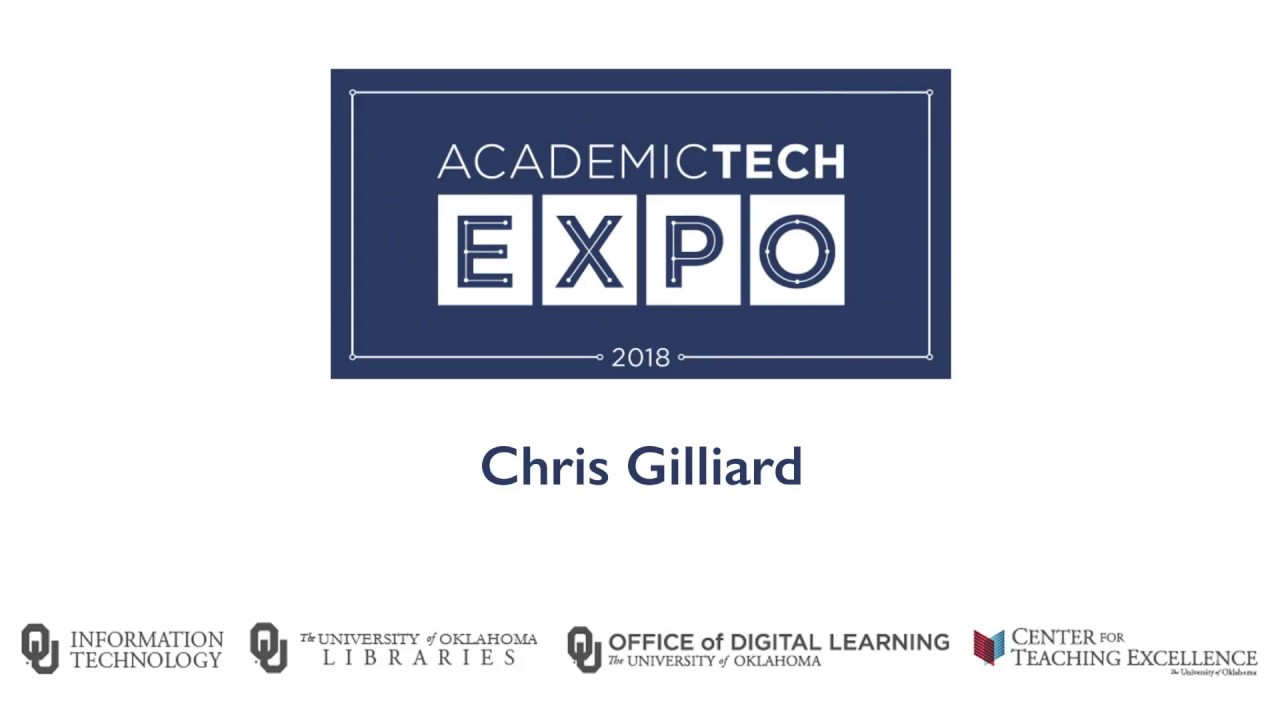 Academic Technology Expo: 2018 - The University of Oklahoma, Chris Gilliard