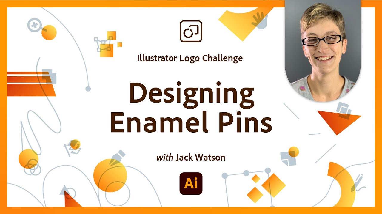 Design An Enamel Pin | Illustrator Logo Challenge