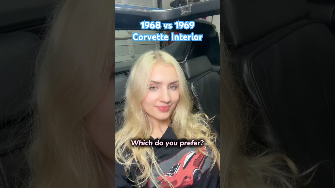 Some interior differences between the &lsquo;68 and &lsquo;69 Corvette #carshorts #corvette #corvettenation