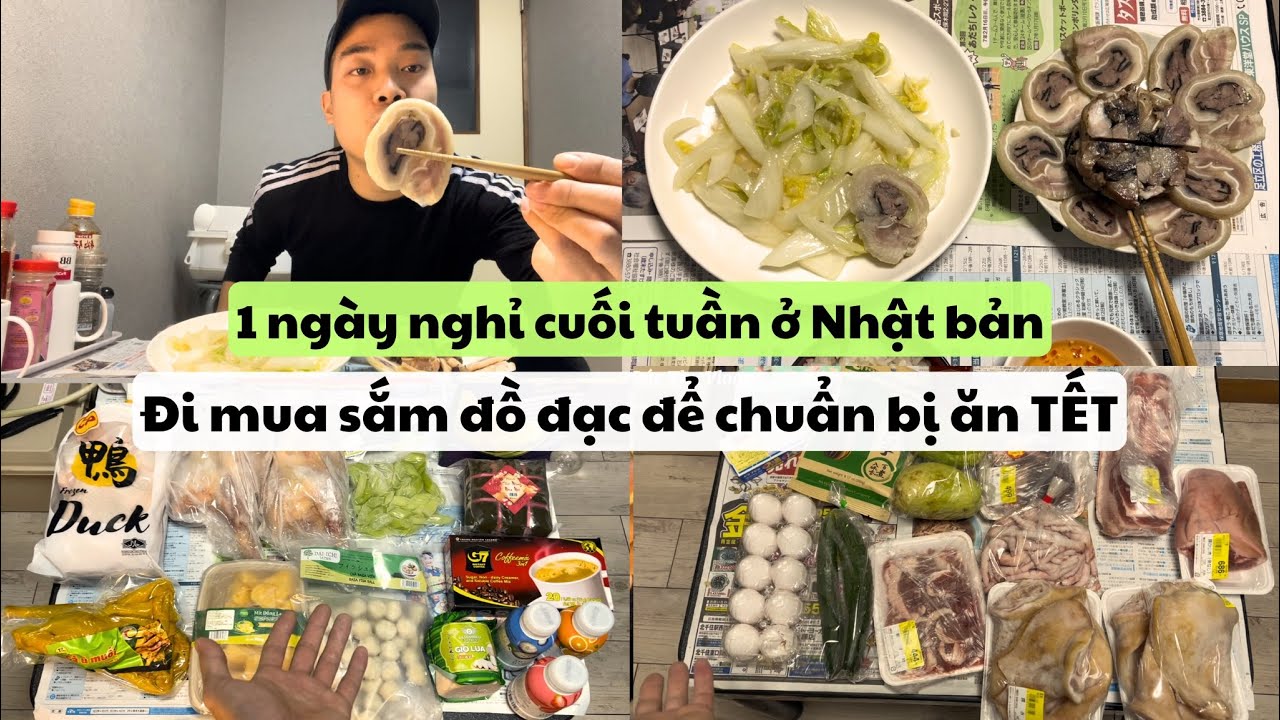 546 | Daily Vlog | 1 Ngày Nghỉ Ở Nhật Bản - Đi Chợ Mua Đồ Chuẩn Bị Ăn Tết Thứ 7 ở Nhật | Đức Thư