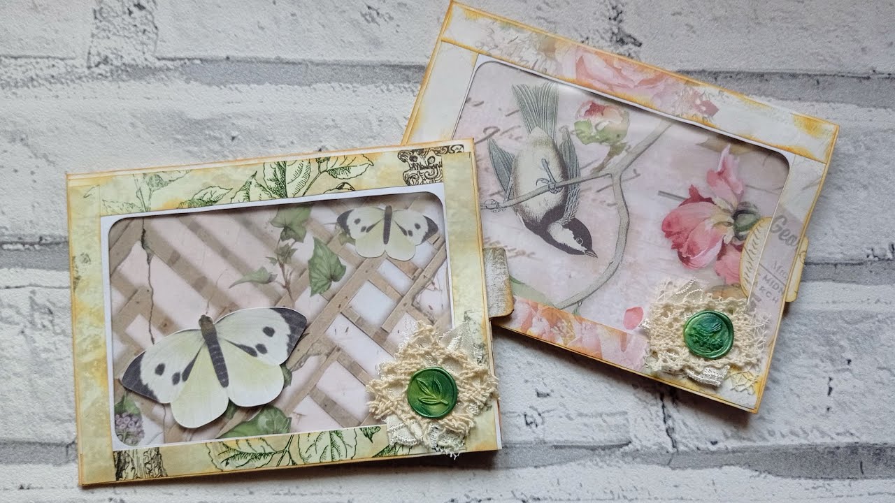 Window Envelope Ephemera With Pockets