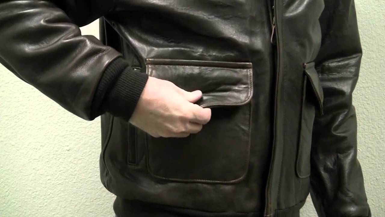 Cockpit Antique Lambskin A-2 Leather Jacket