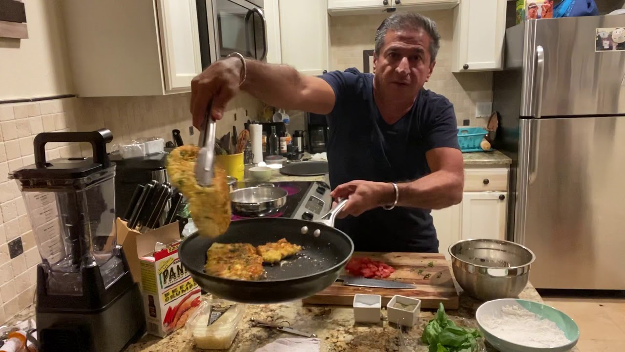 Romano crusted chicken