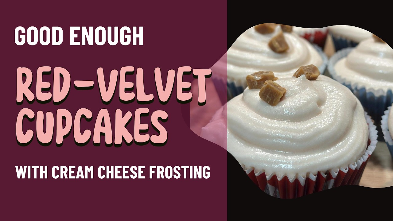Moist Red Velvet Cupcakes with Cream Cheese Frosting | Easy Homemade Recipe