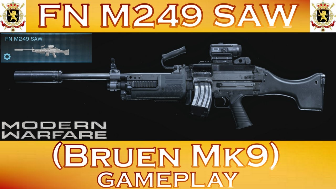 Modern Warfare FN M249 SAW (Bruen Mk9) Gameplay