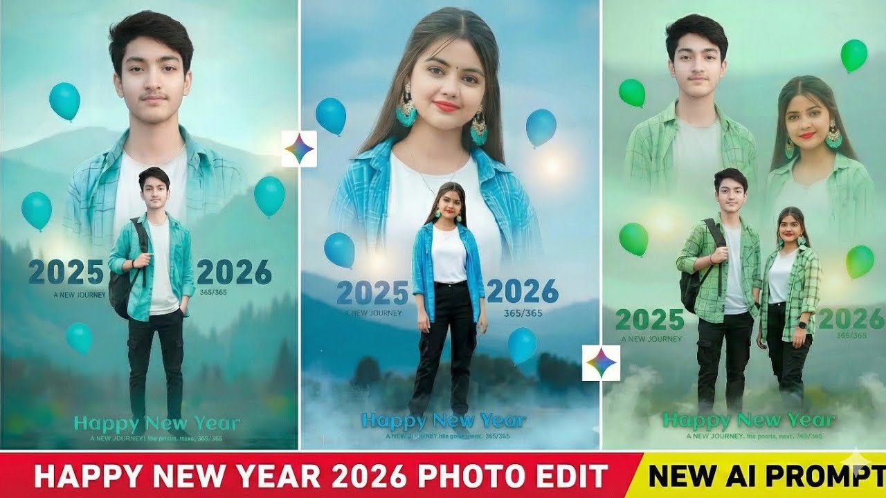 💥 2026 ki new photo kaese Bnaye |  Happy New Year Photo Editing