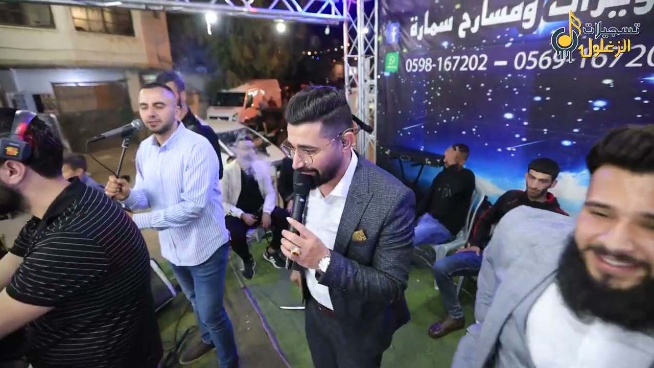 استقبال قوي جدا 💥 الفنان حسام ابو عبيد 💥 مهرجان العريس مجد ابو الرب 2022