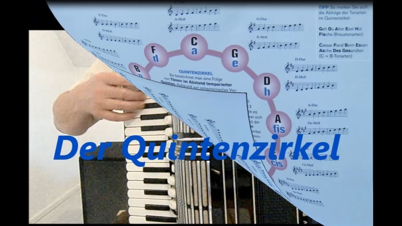 Akkordeon-Schule - Folge 11: Quintenzirkel u. Hauptdreiklänge