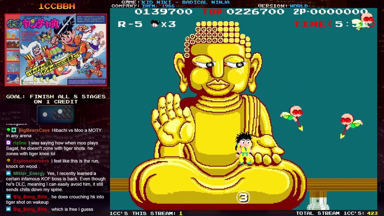 1CCBBH - 424. Kid Niki - Radical Ninja (1 Credit Clear)