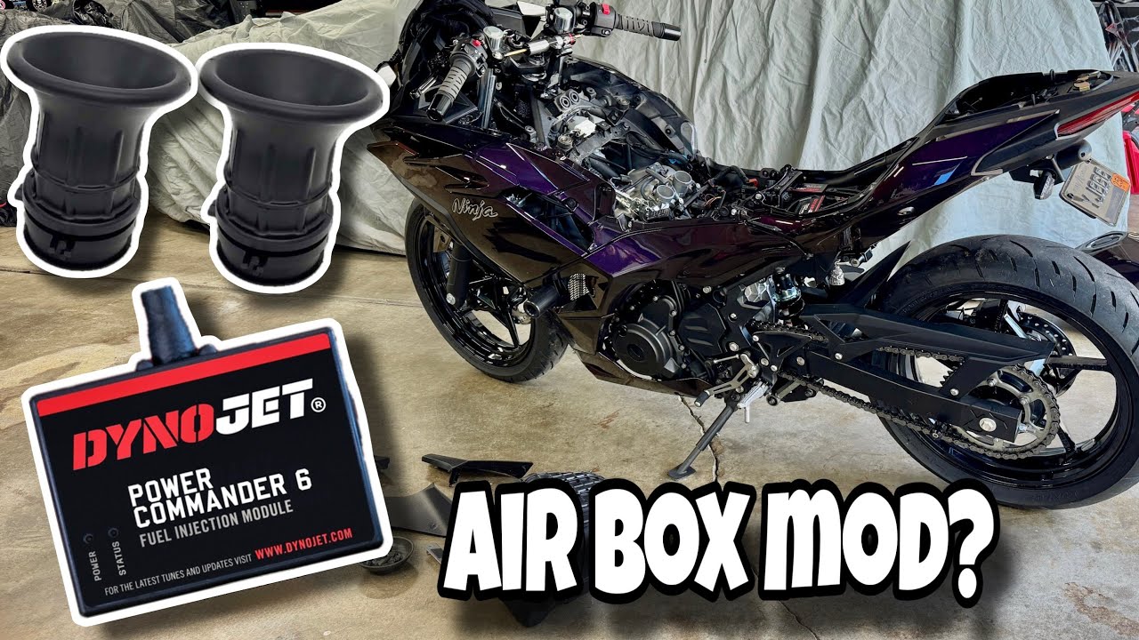 Ninja 500 Gets ALL The Power Mods [Dynojet Power Commander 6 Install]