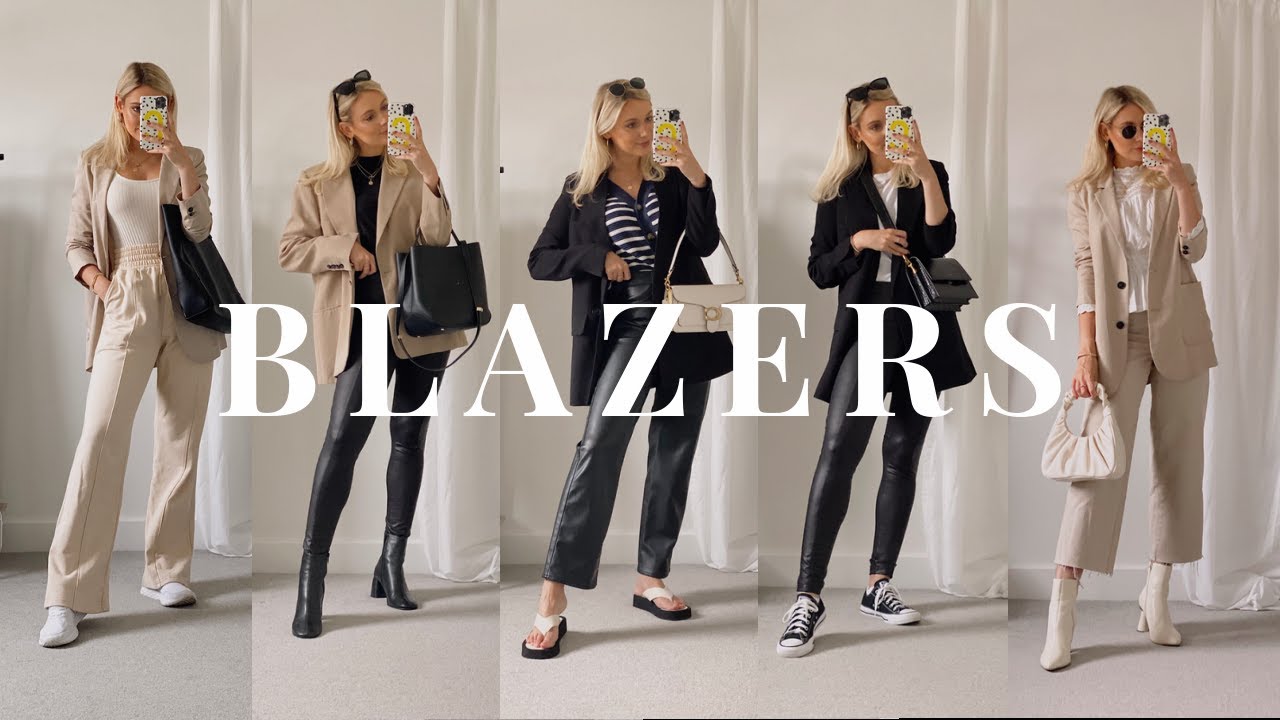 HOW TO STYLE BLAZERS FOR AUTUMN/FALL! 5 BLAZER OUTFIT IDEAS | Zara, Mango, H&M & more