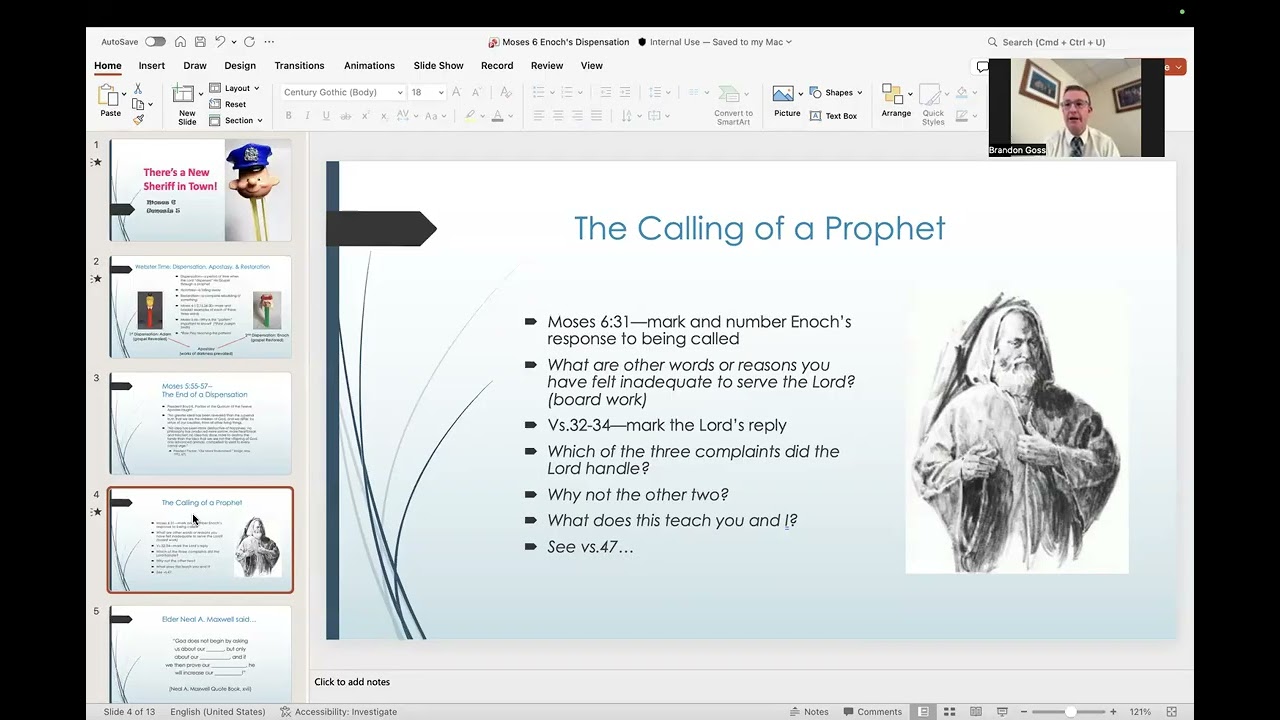 Moses 6 Dispensation of Enoch
