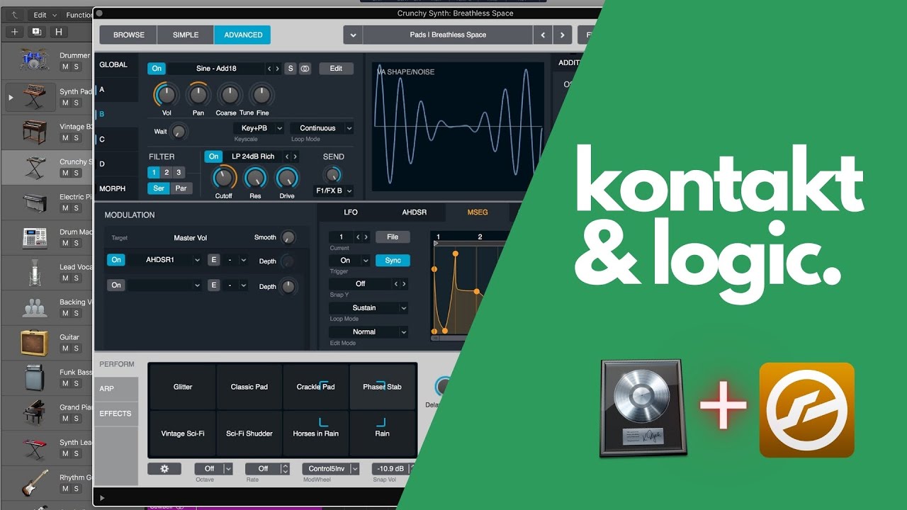 Como usar instrumentos do kontakt no Logic | Tracks Separadas
