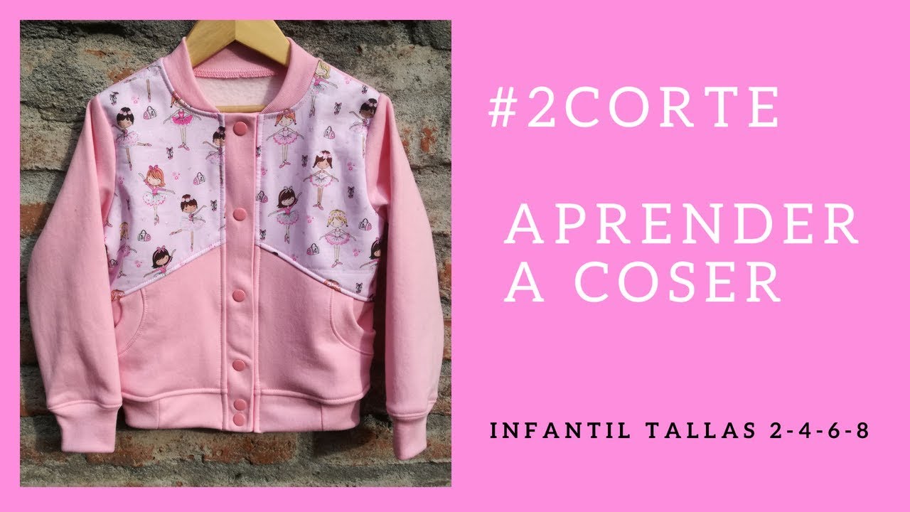 Cortar Patrón Bomber Infantil. 2 de 3