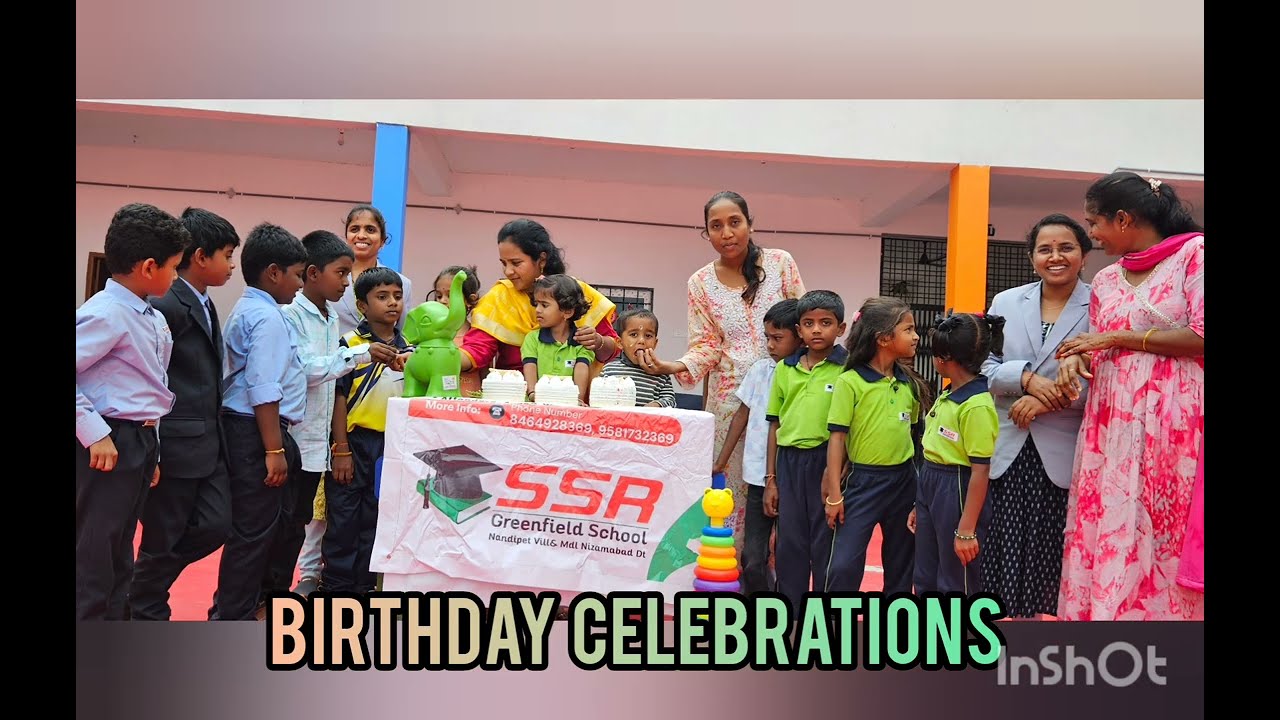 Month Ending Birthday Celebrations ...SSR Greenfield School Nandipet 