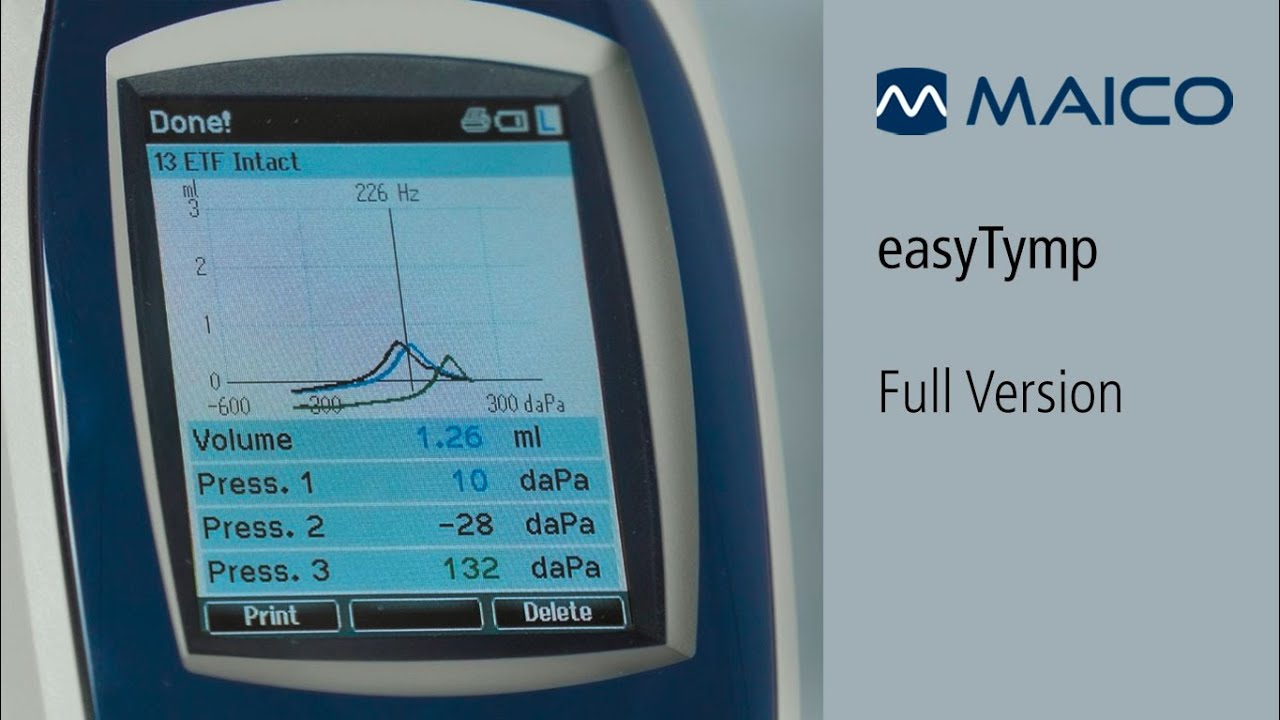 easyTymp Tympanometer | MAICO Training | Hearing Screening Diagnostic Tests