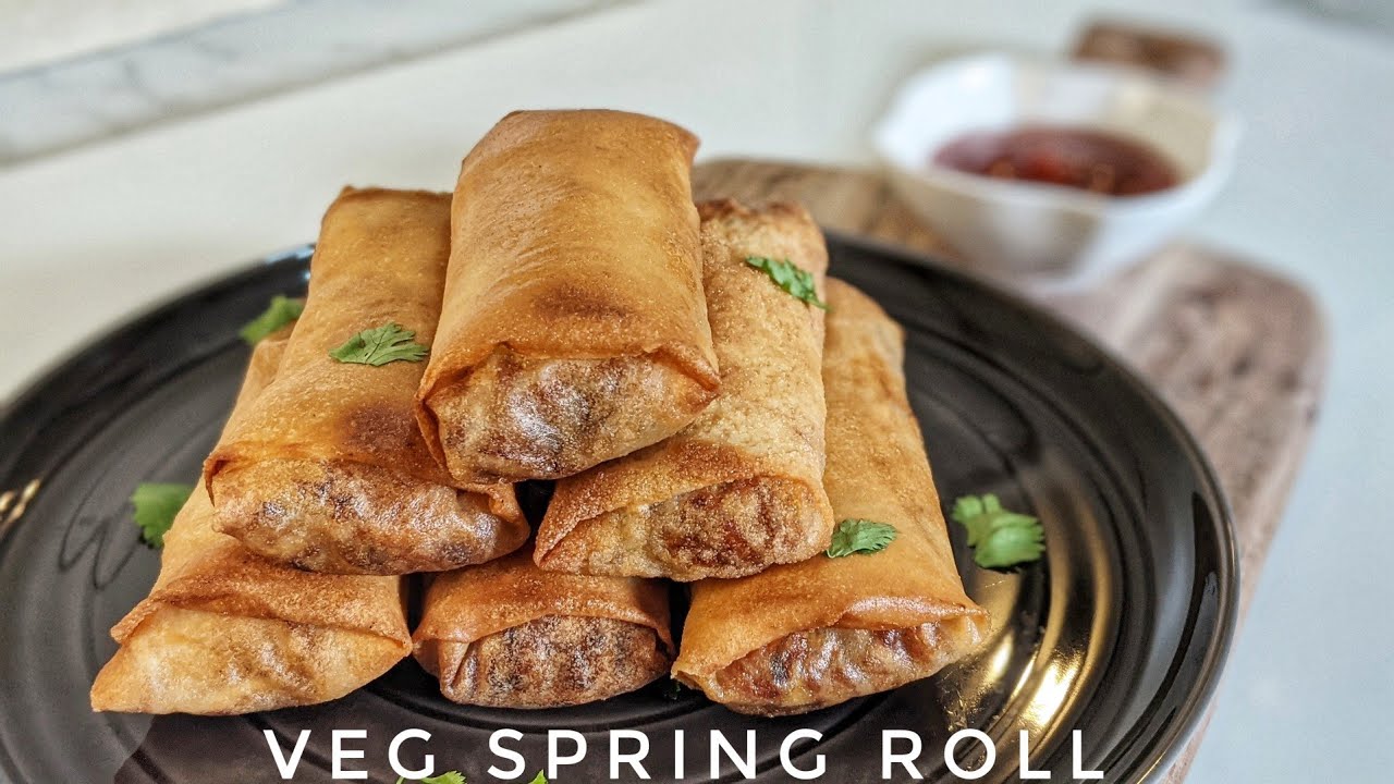 Veg Spring Roll Recipe | Crispy Vegetable Spring Roll Recipe