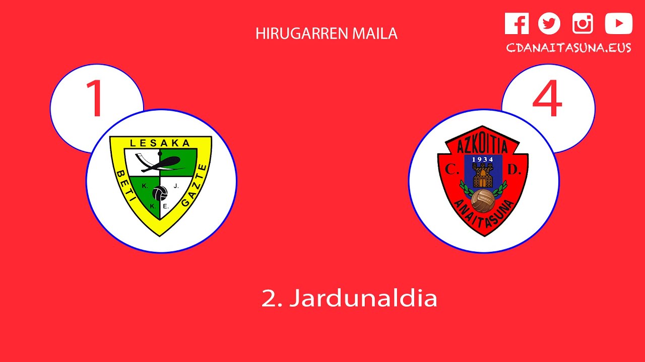 Beti Gazte 1-4 Anaitasuna (2.Jardunaldia)