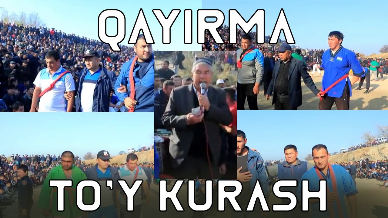 XOVOS TUMANI QAYIRMA MAHALLASIDAGI TO'Y KURASH.2-qism