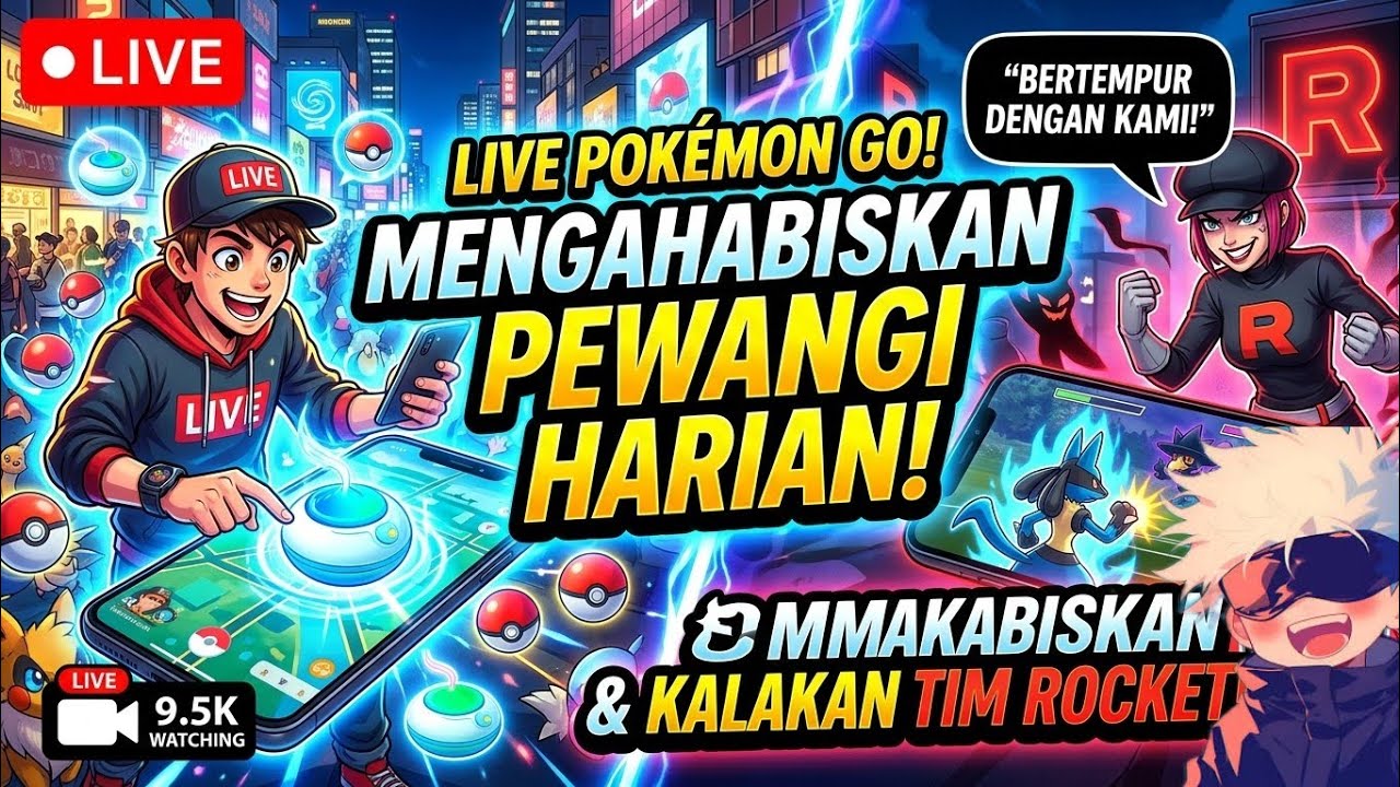 Live Pokémon GO: Menghabiskan Pewangi Harian dan Mengalahkan Team Rocket