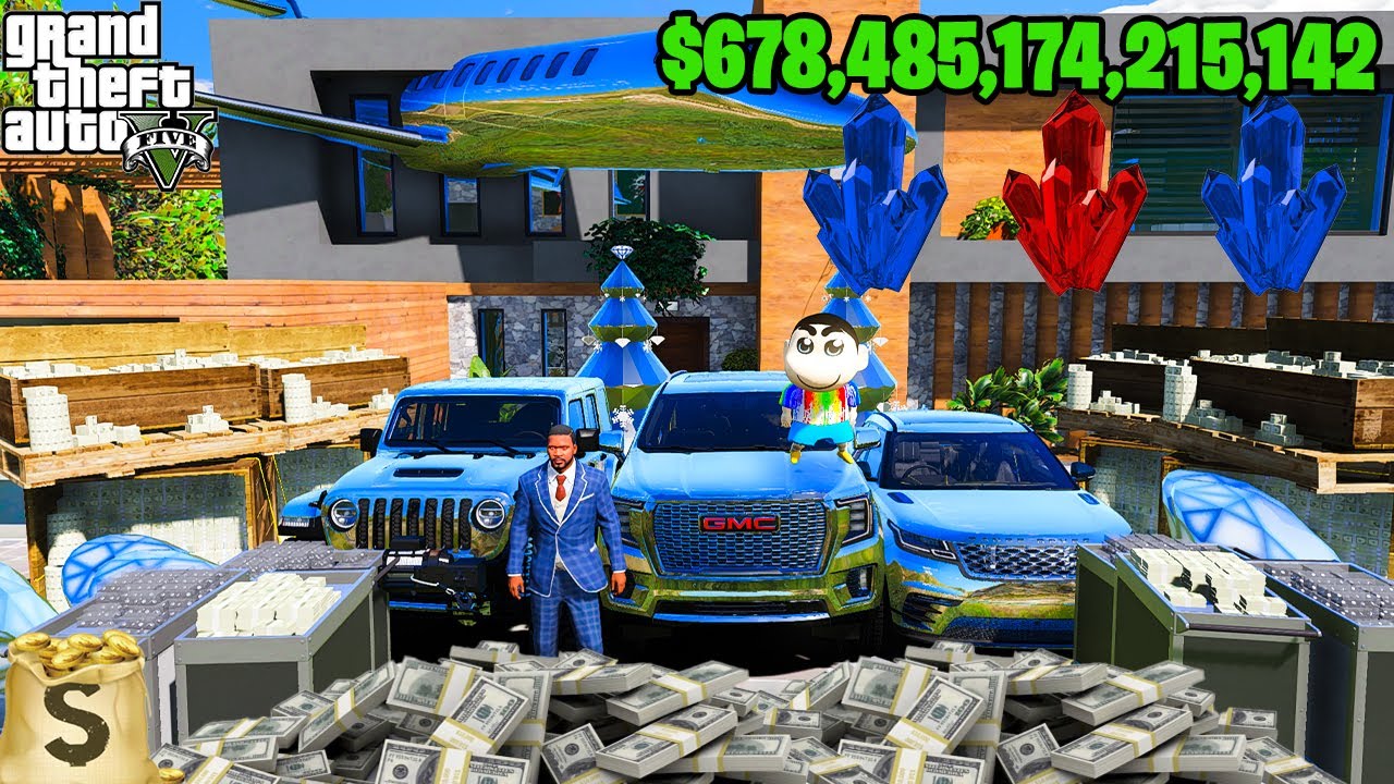 FRANKLIN TOUCH ANYTHING BECOME DIAMOND ll EVERYTHING IS FREE IN GTA5 ! DeadlyGamer