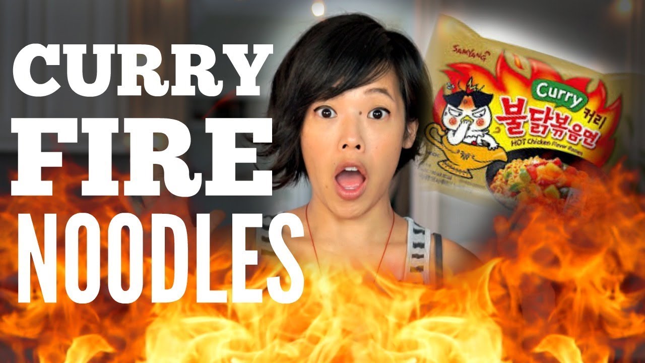 CURRY FIRE Noodle Challenge | Samyang Spicy Chicken Ramen