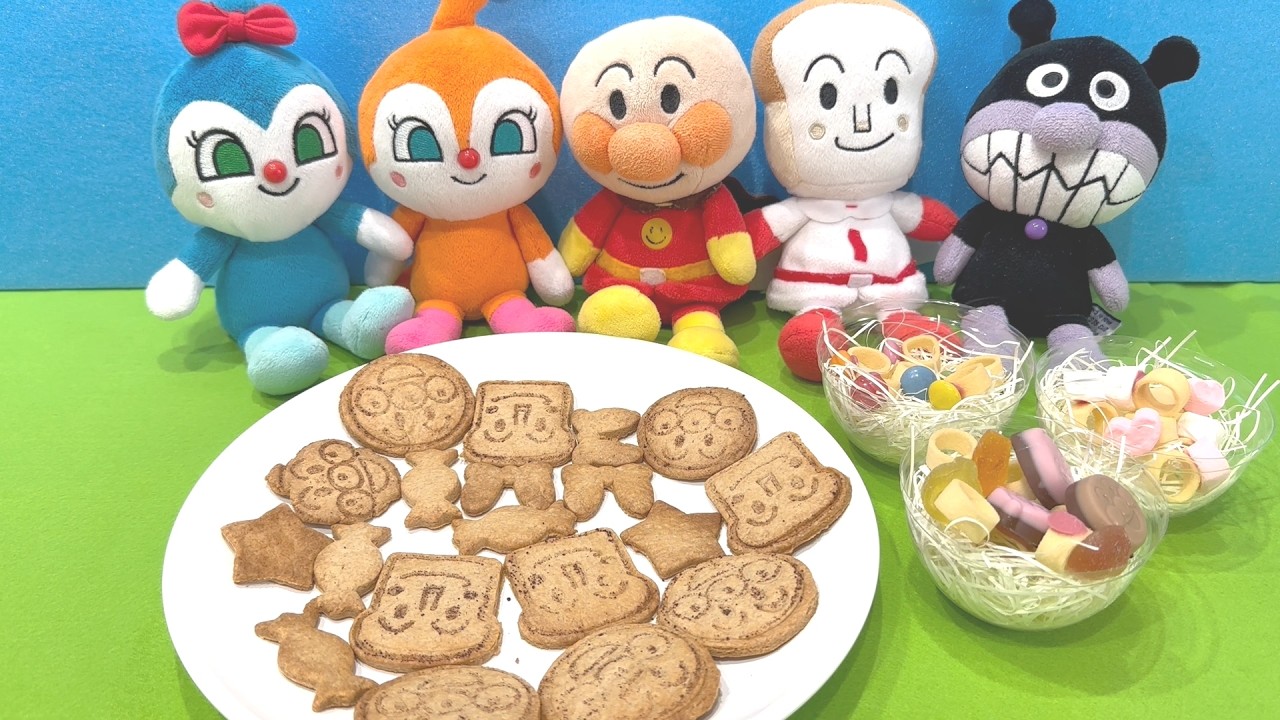 ホワイトデーでおかしづくり！アンパンマンとしょくぱんまんのてづくりクッキー🍪