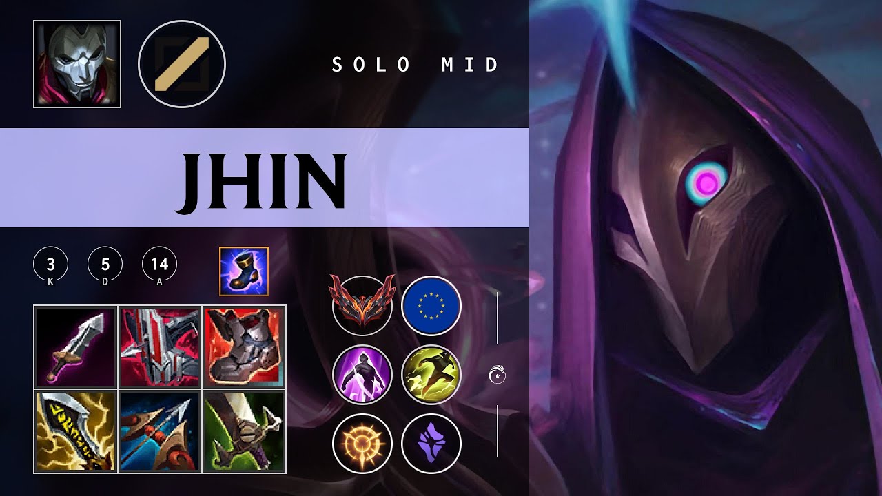 Jhin Mid vs Anivia - EUW Grandmaster Patch 26.02