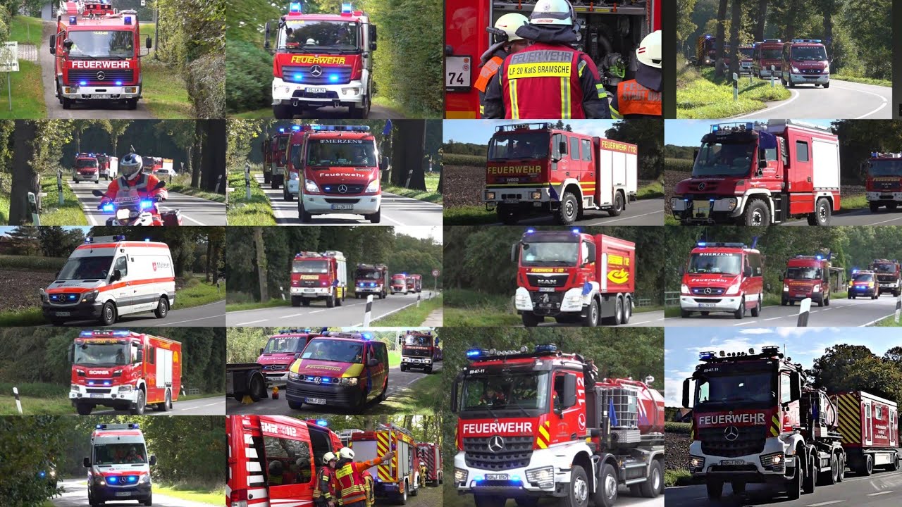 [Großer Waldbrand] Großalarm für die Kreisfeuerwehrbereitschaft Grafschaft Bentheim