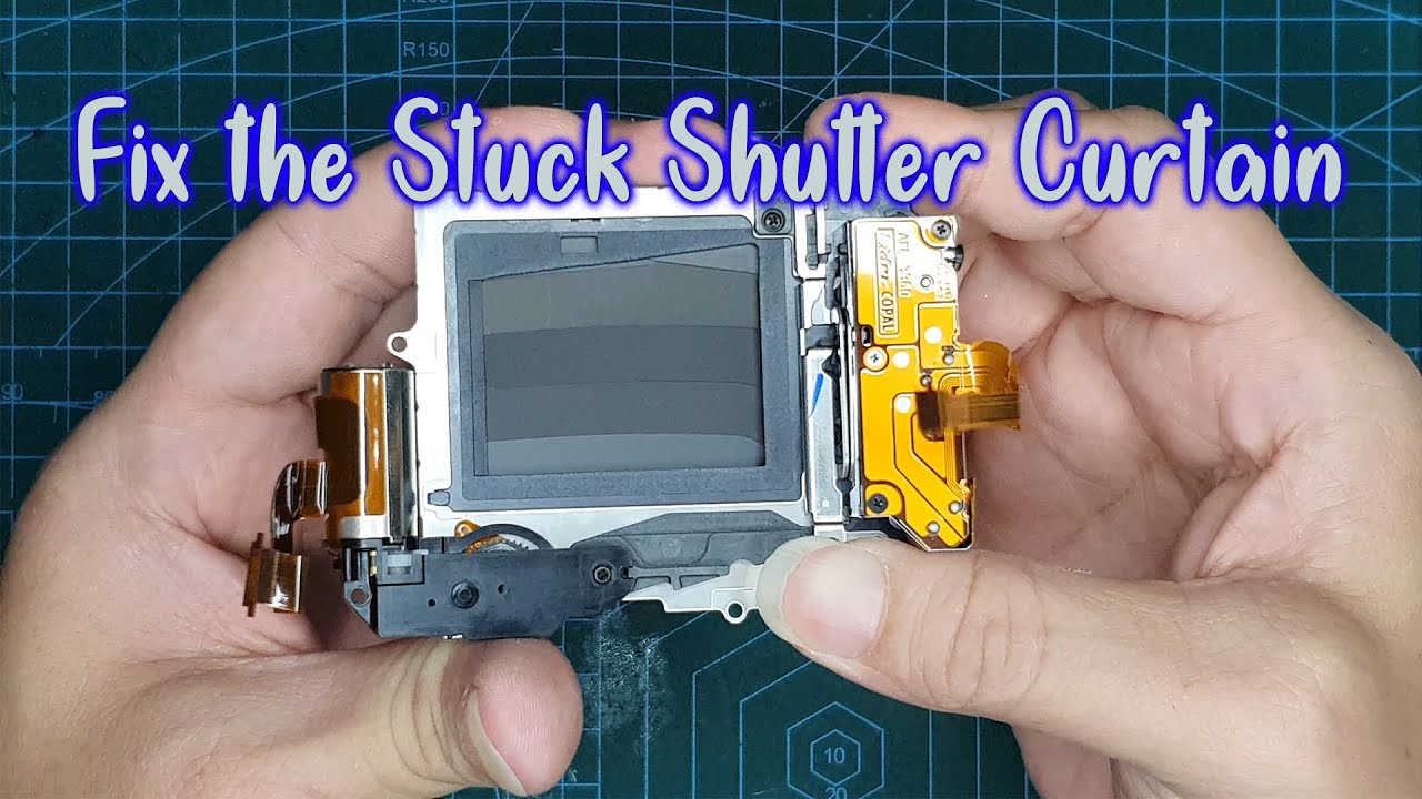 Repair/fix Sony shutter curtain stuck instead of replace it | Teardown | Disassemble | Assemble