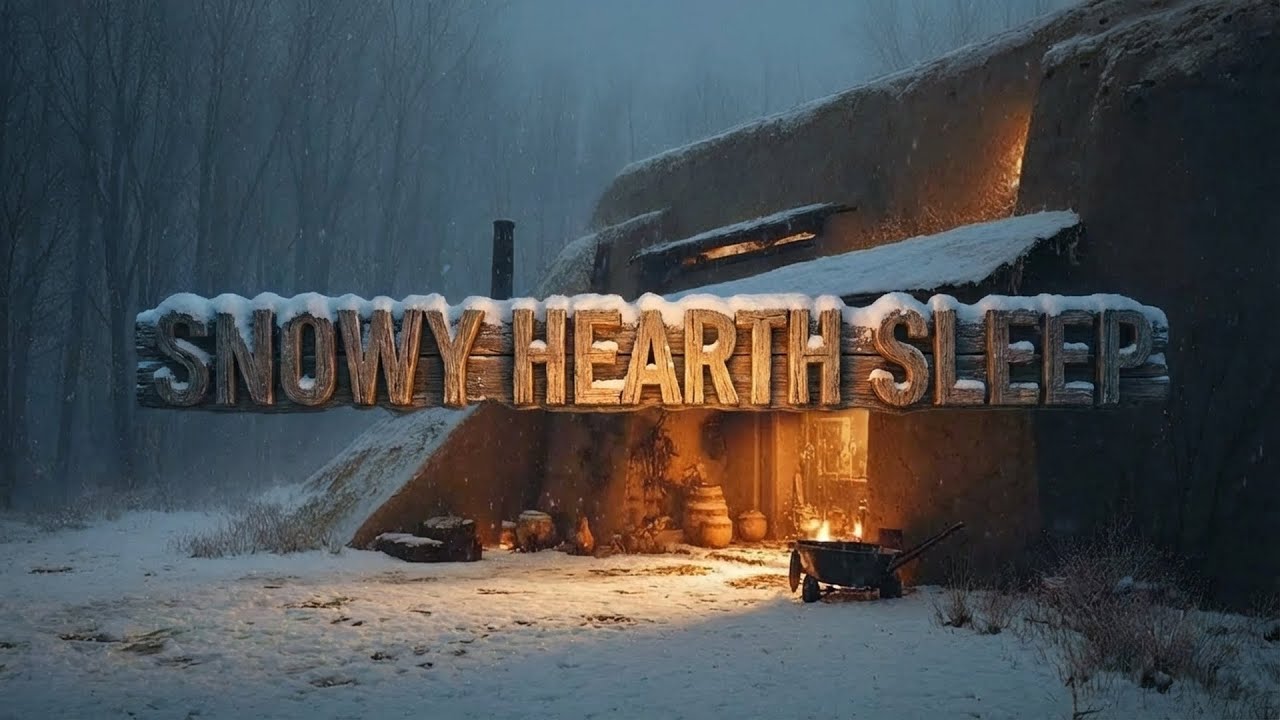 Deep Sleep Lofi 🌨️ Cozy Earth Home (1 Hour)