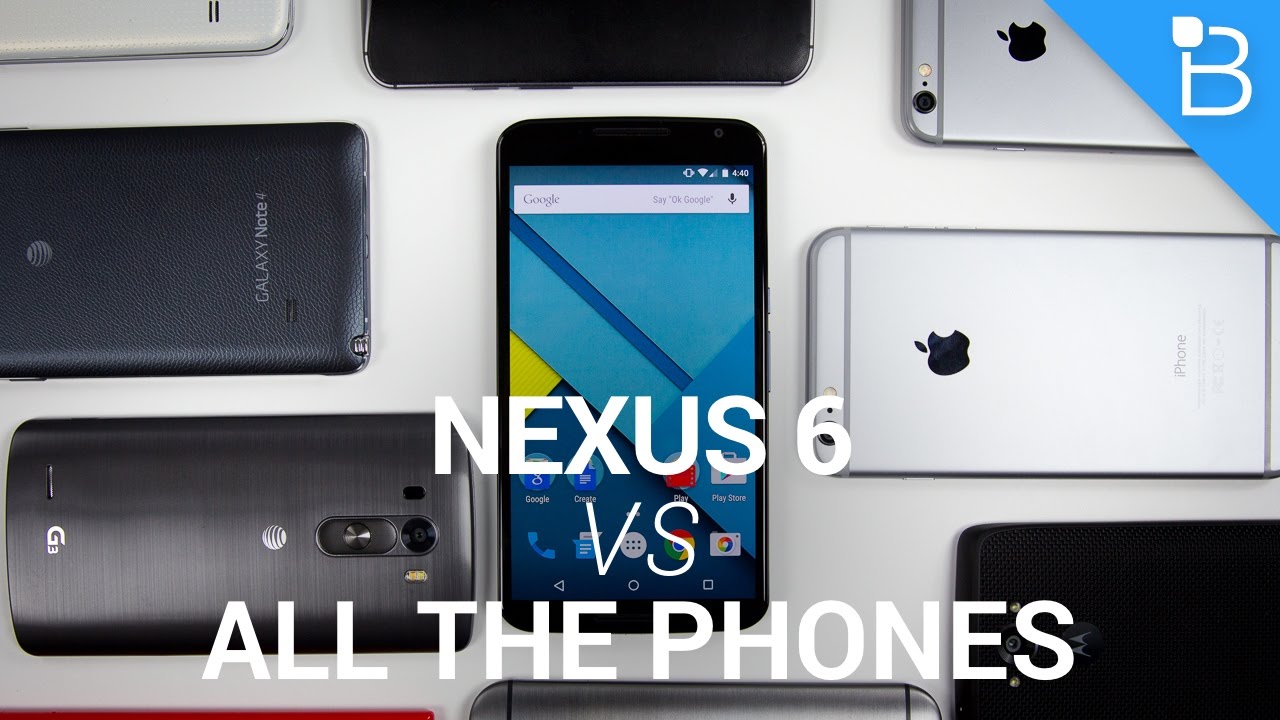 Google Nexus 6 vs All the Phones!