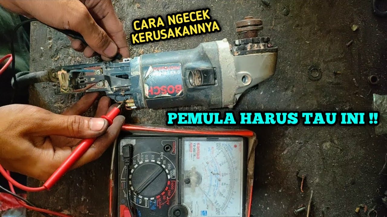 CARA CEK KERUSAKAN MESIN GERINDA BOSCH MATI TOTAL❗ bosch gws 060, gws 5-100, gws 6-100