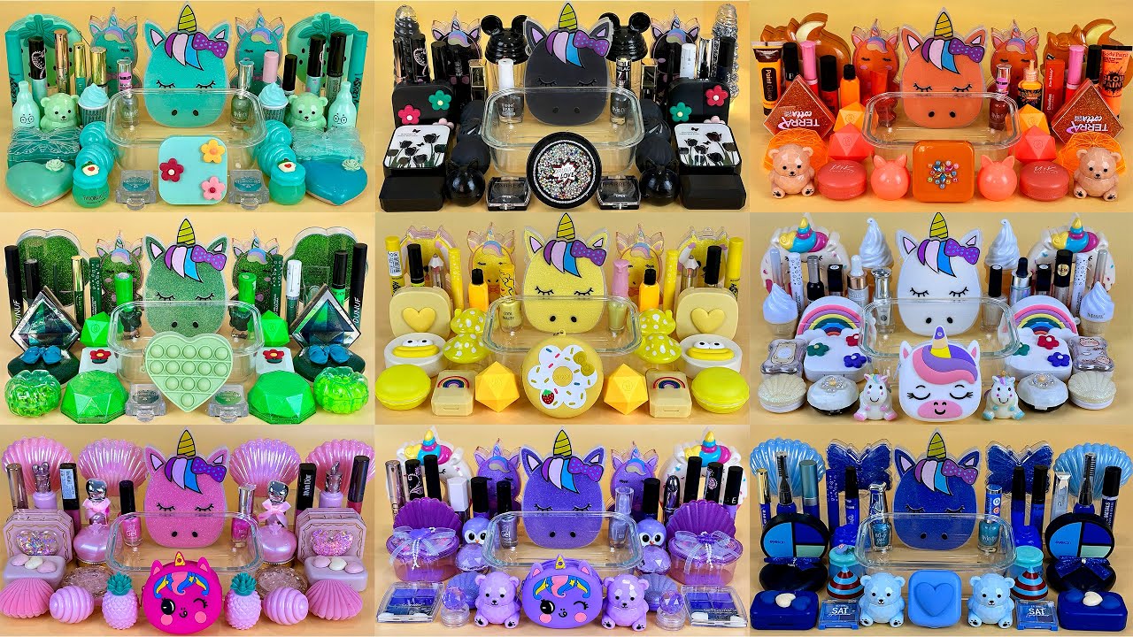 BEST of COLLECTION UNICORN SLIME ⭐138⭐ 💜🌈🧡 💯% Satisfying Slime Video 1080p.
