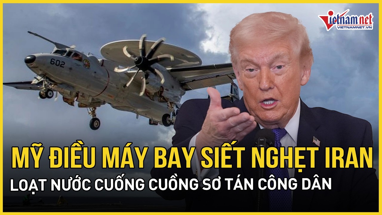 Mỹ điều dàn máy bay rầm rộ “siết gọng kìm” Iran, loạt nước báo động đỏ, sơ tán công dân khẩn cấp