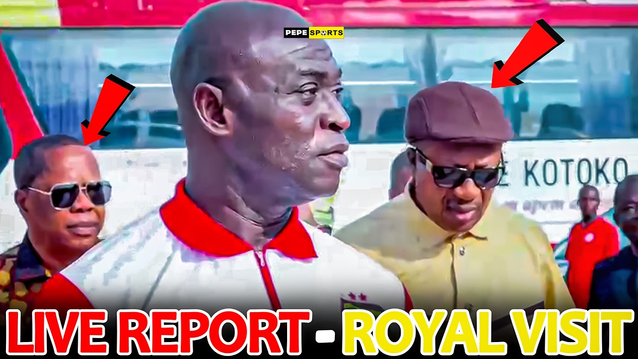 LIVE REPORT 💯 ROYAL VISIT 🔥 TOP DELEGATION FROM MANHYIA PALACE STORM ASANTE KOTOKO 🇦🇹 TRAINING 