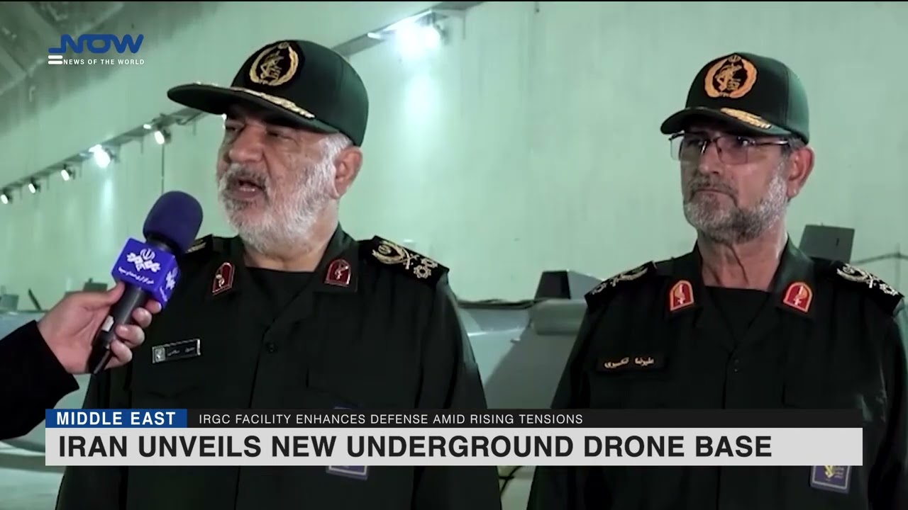 Iran unveils new underground drone base