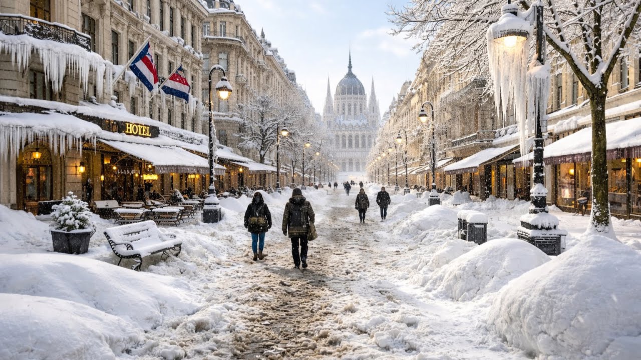 Budapest, Hungary 🇭🇺- After the Storm 4K HDR Walking Tour