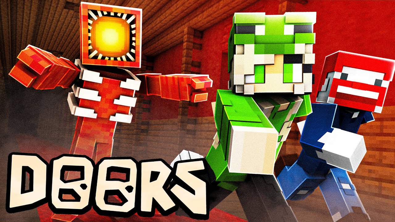 BENX und ELINA SPIELEN ROBLOX DOORS in MINECRAFT