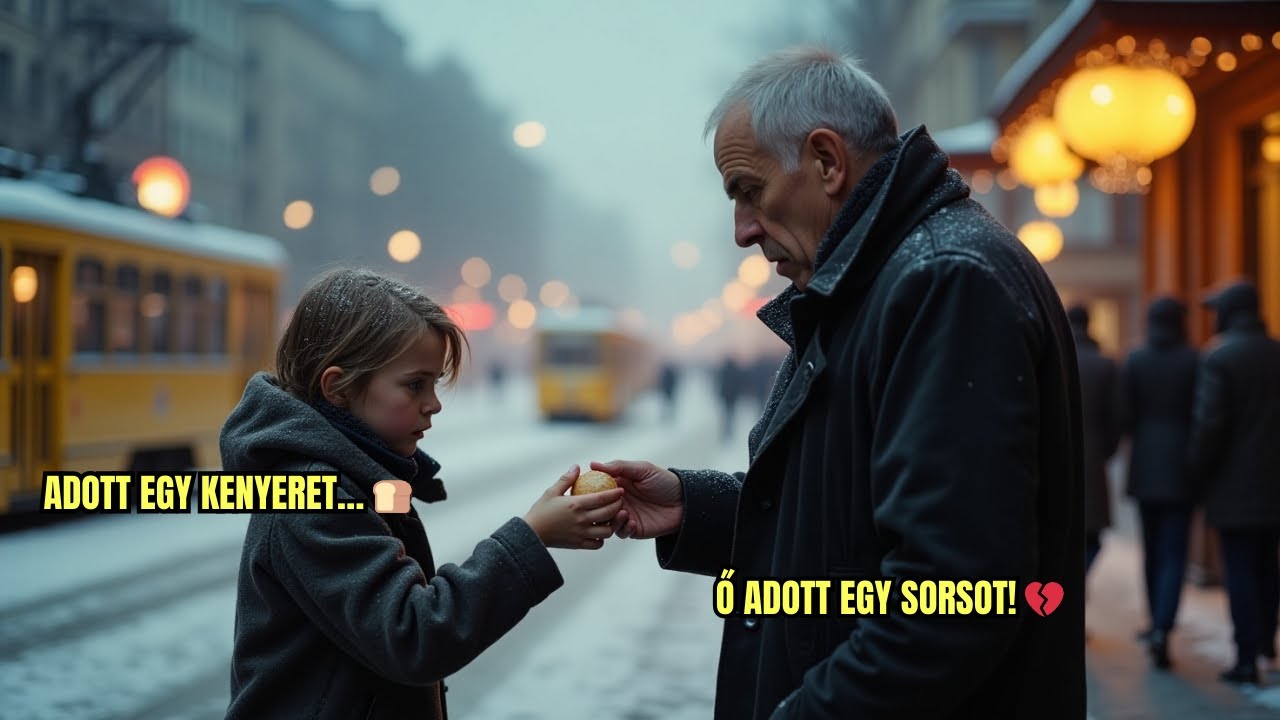 💔 Egy kisl&aacute;ny kenyeret adott egy idegennek&hellip; nem tudta, hogy egy &aacute;lruh&aacute;s milliomos volt!