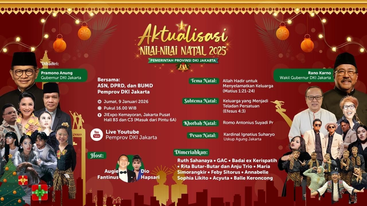 Aktualisasi Nilai-Nilai Natal Tahun 2025 Pemerintah Provinsi DKI Jakarta