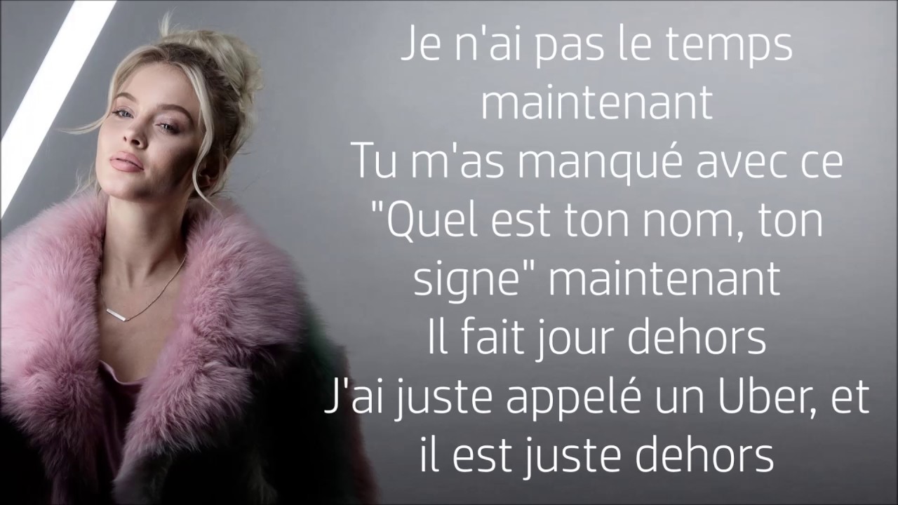 Zara Larsson ~ Ain't My Fault ~ Traduction Française