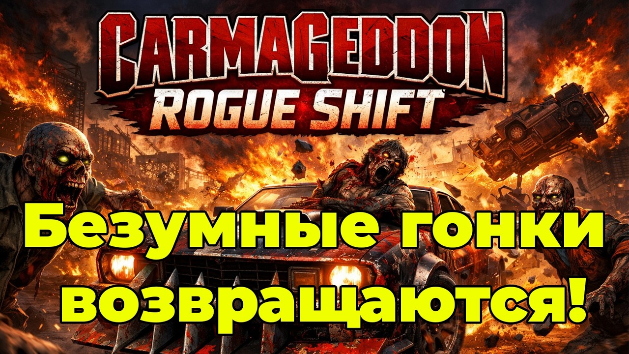 🔥 Carmageddon Rogue Shift — Безумные гонки возвращаются!