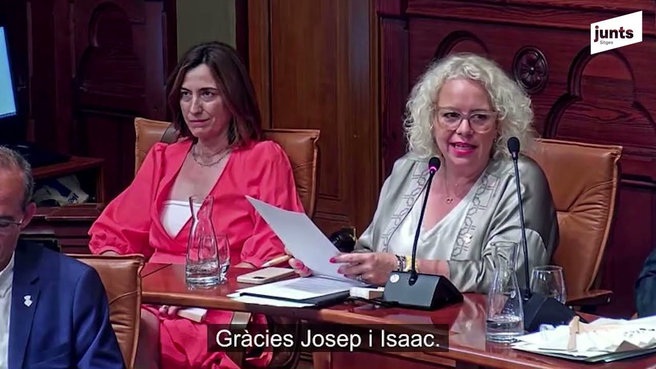 Intervenció al ple d’investidura de la candidata de Junts per Sitges, Mònica Gallardo